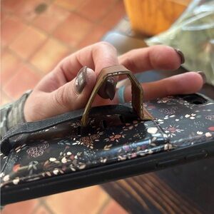 Elegant Floral Black Phone Case